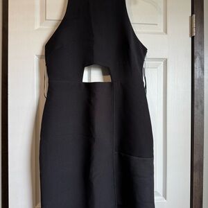 Topshop Black Cutout Dress